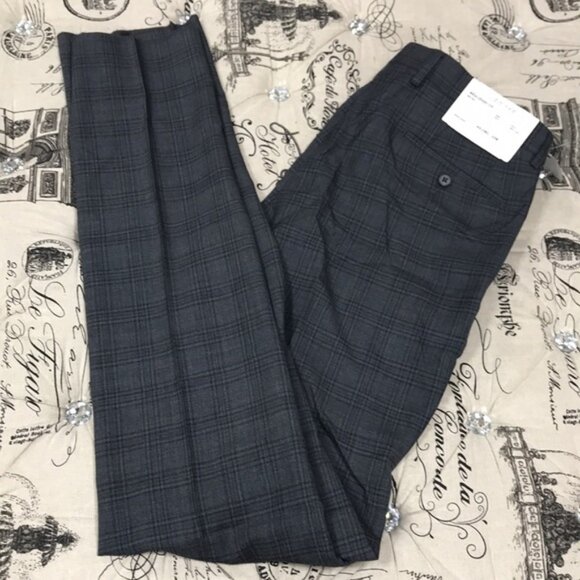 🎁 Calvin Klein Men's Slim-Fit Wool Trousers Dress Pants